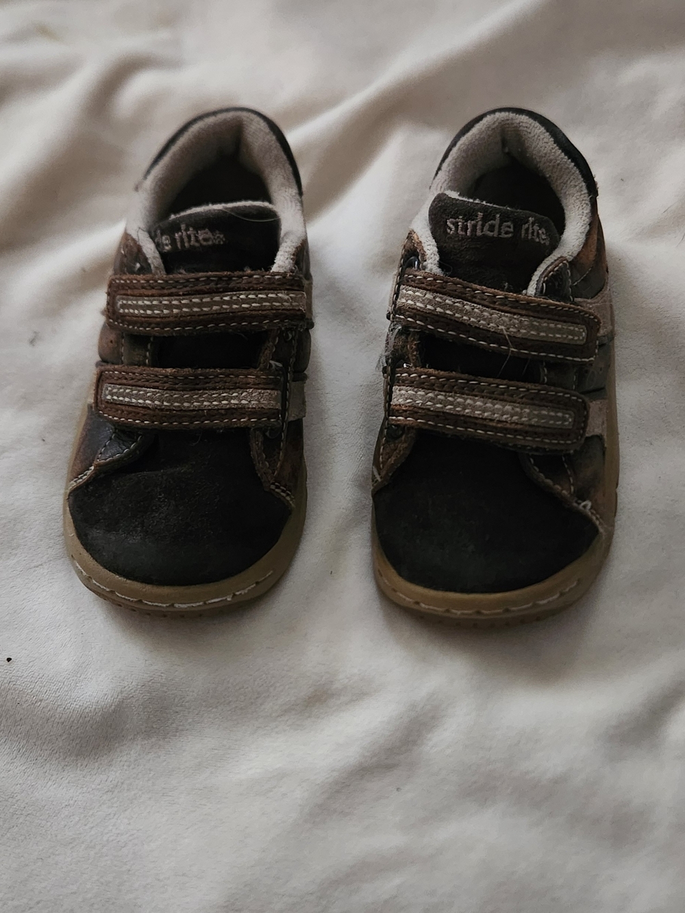 Stride Rite Brown & Black Toddler Hook-and-Loop Sneakers